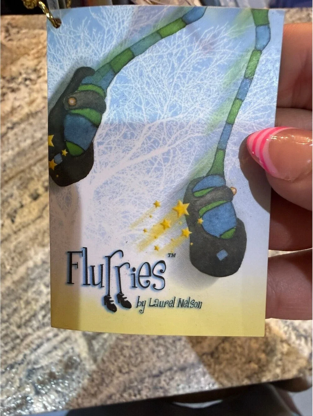 NIB Silvestri Flurries Resin Fairy Ornament by Laurel Nelson